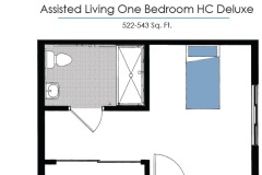 Assisted Living One Bedroom HC Deluxe