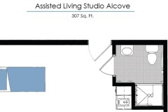 Assisted Living Studio Alcove
