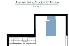 Assisted Living Studio HC Alcove